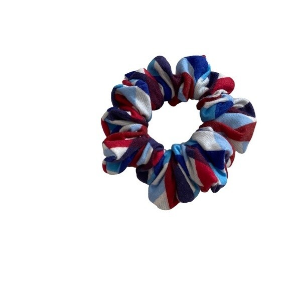 Hair Scrunchie. Mini (Small). Multicolor. Patriotic. 4th of July. Casual. Cute. - Picture 6 of 9